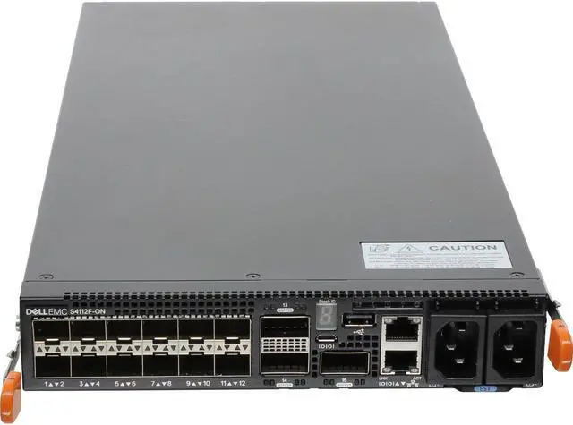 Alt view image 2 of 6 - Dell S4112F-ON 12P SFP+ 3P QSFP28 PSU-I/O OS10 Switch