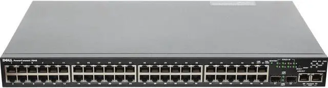 Alt view image 2 of 6 - Dell PowerConnect 3548 48P 10/100 2P SFP GbE Switch