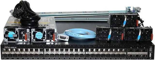 Alt view image 2 of 8 - Dell Networking S4048-ON 48P 10GbE SFP+ 6P 40GbE QSFP+ RA Switch (Rails)