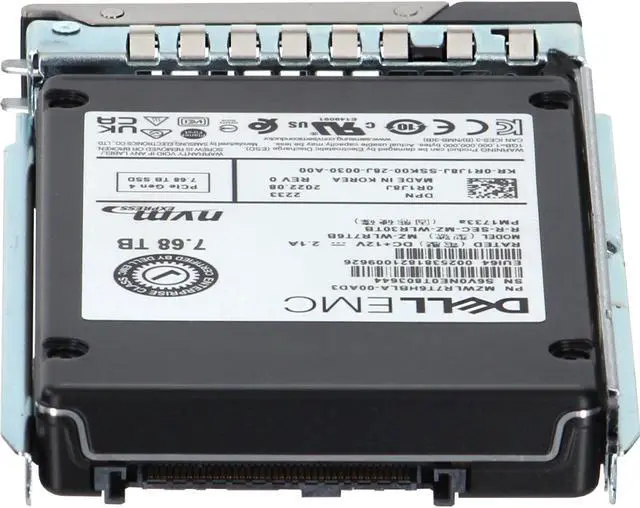 Alt view image 4 of 6 - Dell 7.68TB PCIe Gen4 NVMe RI TLC 2.5 SSD PM1733a (R1J8J)