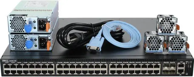 Main image of Dell Networking S3048-ON 48P 1GbE 4P SFP+ PSU-I/O 2 PSU Switch