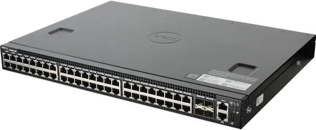 Alt view image 3 of 6 - Dell Networking S3048-ON 48P 1GbE 4P SFP+ PSU-I/O 2 PSU Switch (Rails)