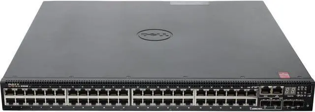 Alt view image 4 of 7 - Dell Networking N3048 48P 1GbE 2P SFP+ Switch (Rails)