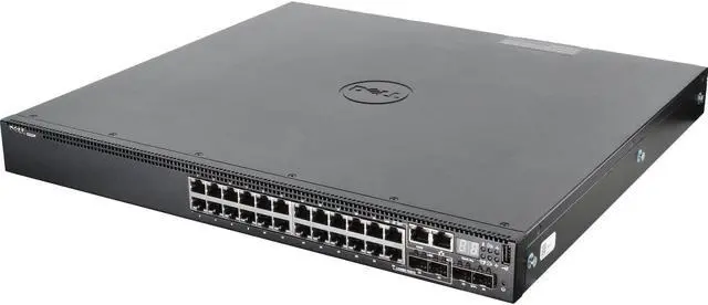 Alt view image 3 of 6 - Dell Networking S3124 24P 1GbE 2P 10GbE SFP+ Switch