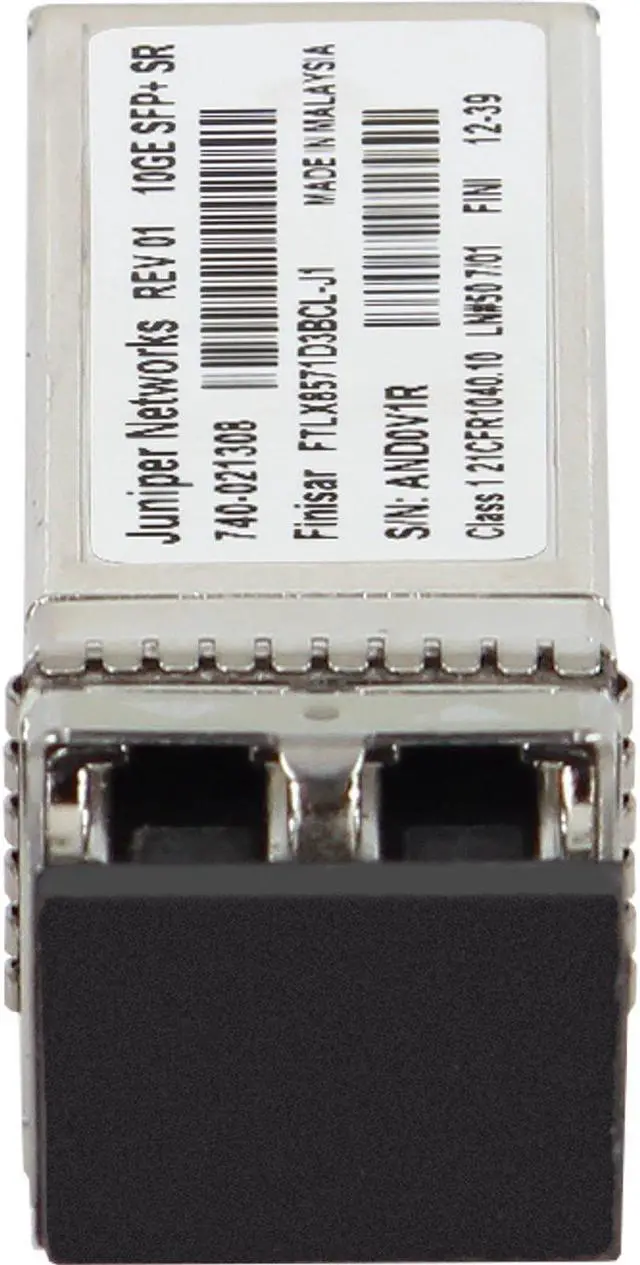 Alt view image 2 of 6 - Juniper EX-SFP-10GE-SR 10GbE 850nm 400M MMF SFP+ Transceiver (Lot of 10)