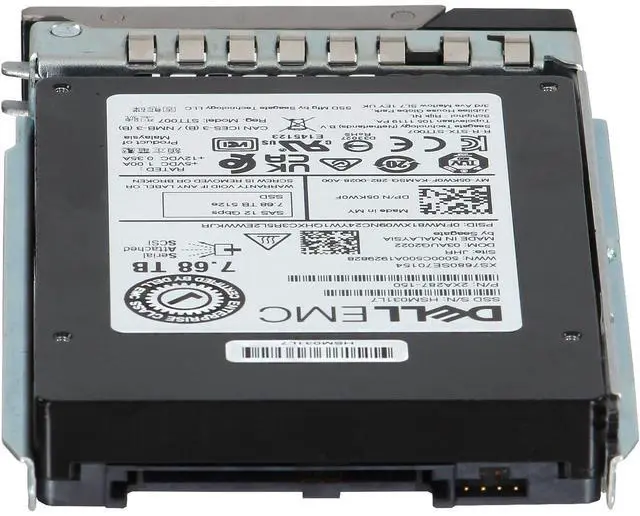 Alt view image 4 of 6 - Dell 7.68TB 12Gbps SAS RI TLC SED 2.5 SSD XS7680SE70154 (5KW0F)