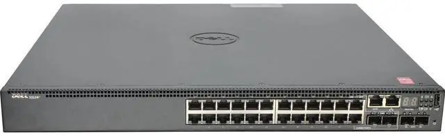 Alt view image 4 of 6 - Dell Networking S3124P 24P 1GbE PoE+ 2P 10GbE SFP+ Switch (Kit)