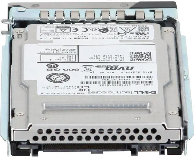 Alt view image 4 of 5 - Dell 800GB PCIe Gen4 NVMe Mixed Use TLC 2.5 SSD KCD8XVUG800G (30HYT)