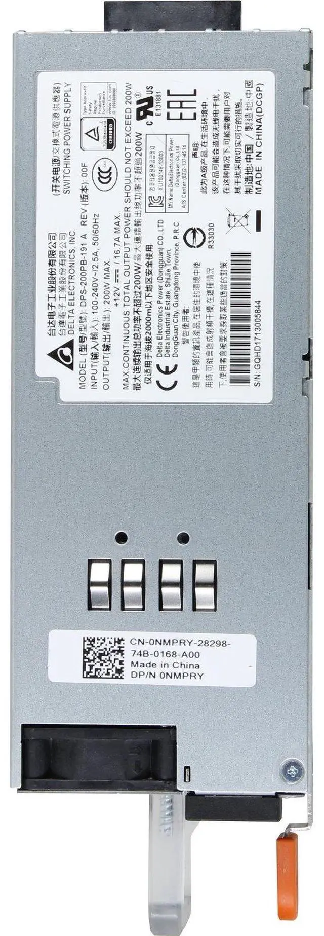 Alt view image 5 of 6 - Dell 200W I/O to PSU Switch Power Supply - Standard Airflow (NMPRY)