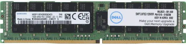 Alt view image 3 of 6 - Samsung 128GB 4DRx4 LRDIMM- 3200MT/s Load Reduced (M386AAG40AM3-CWEZY-OSTK)