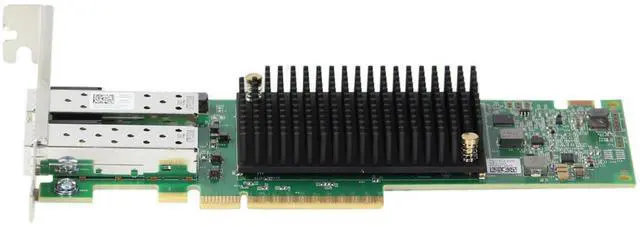 Alt view image 3 of 6 - Dell Emulex LPe35002 Dual 32Gb Fibre Channel SFP+ HBA LP (8GT11)