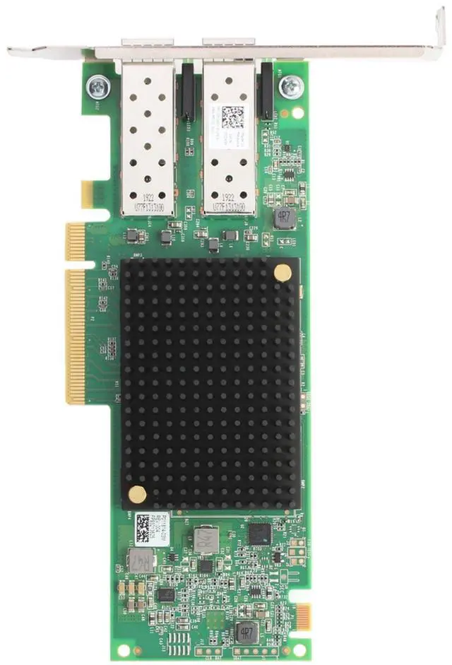 Alt view image 5 of 6 - Dell Emulex LPe35002 Dual 32Gb Fibre Channel SFP+ HBA LP (8GT11)