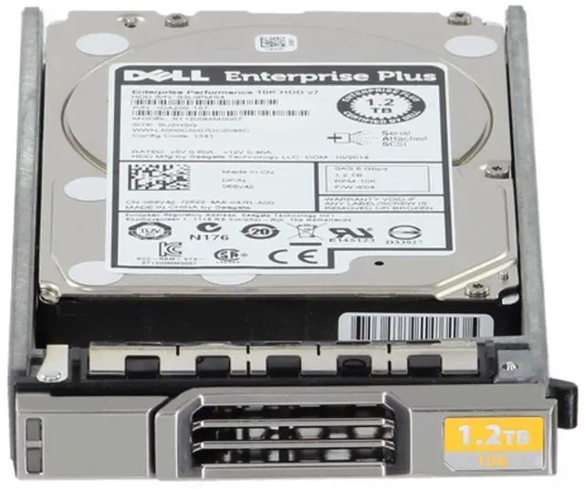 Alt view image 2 of 6 - Dell Enterprise Plus 1.2TB 10K 12Gbps SAS 2.5 HDD 512n (68V42)