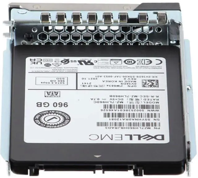 Alt view image 4 of 6 - Dell 960GB 6Gbps SATA RI TLC 7mm 2.5 SSD PM883a (V36D9)