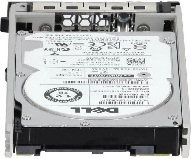 Alt view image 4 of 6 - Dell 1.2TB 10K 512n 6Gbps SAS 2.5 HDD Ultrastar C10K1800 CPO (87GNY-CO3)