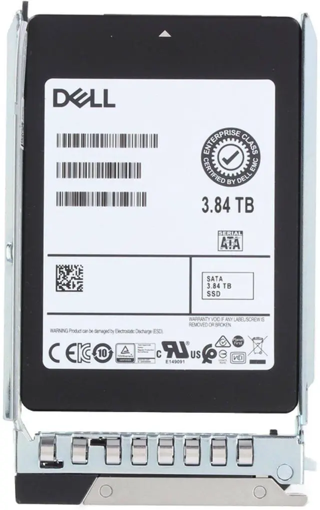 Alt view image 5 of 6 - Dell 3.84TB 6Gbps SATA RI TLC 7mm 2.5 SSD 512e 5200 PRO CPO (P0WVC) -R