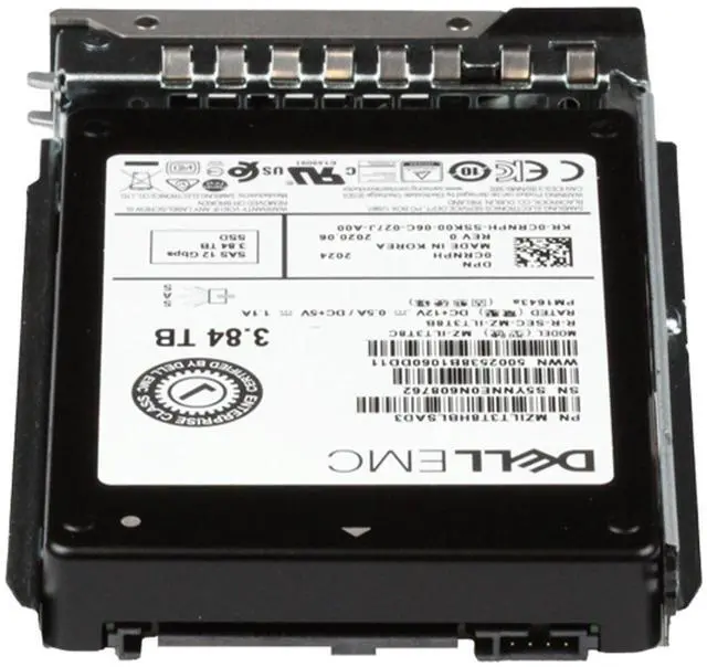 Alt view image 4 of 6 - Dell 3.84TB 12Gbps SAS RI TLC 2.5 SSD PM1643a (ME4) (CRNPH)