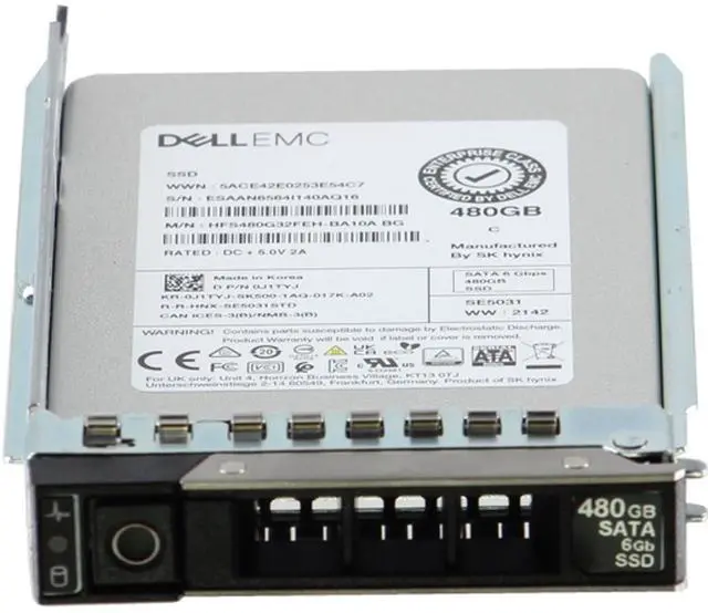 Alt view image 2 of 5 - Dell 480GB 6Gbps SATA MU TLC 7mm 2.5 SSD SE5031 (J1TYJ)