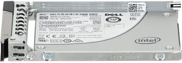 Alt view image 3 of 5 - Dell 240GB 6Gbps SATA MU TLC 2.5 SSD S4600 CPO (V6YD5) -CO3