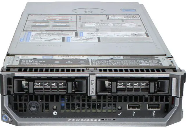 Alt view image 2 of 5 - Dell PowerEdge M630 Server 2x E5-2640v4 2.4GHz 10C 64GB 2x 800GB SAS SSD H730