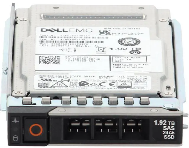 Alt view image 2 of 5 - Dell 1.92TB 24Gbps SAS RI TLC 2.5 SSD KPM7XRUG1T92 (ME) (6K35K)
