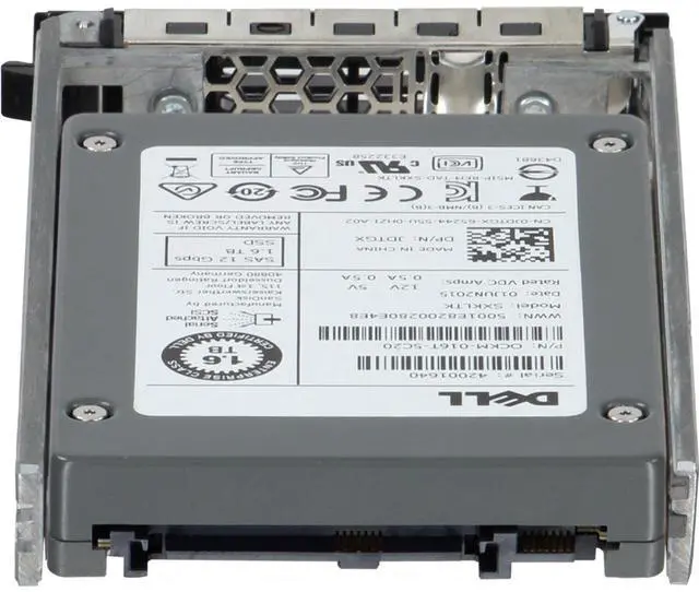 Alt view image 4 of 6 - Dell 1.6TB 12Gbps SAS WI eMLC 2.5 SSD SDLT0CKM CPO (JDTGX) -CO3