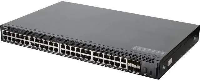 Alt view image 3 of 6 - Dell Networking X1052 48P 1GbE 4P SFP+ Managed Switch