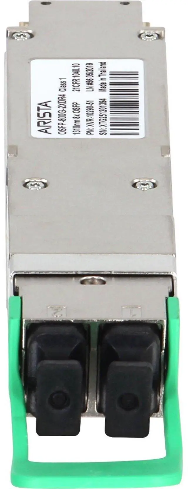 Alt view image 2 of 5 - Arista OSFP-800G-2XDR4 2x400GBASE-XDR4 2KM SMF Transceiver