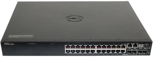 Alt view image 2 of 6 - Dell Networking S3124P 24P 1GbE PoE+ 2P 10GbE SFP+ Switch