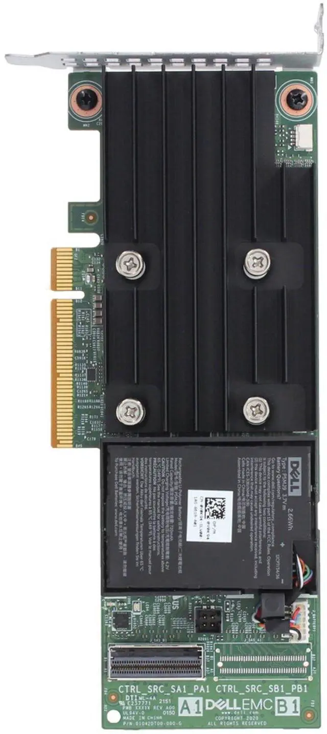 Alt view image 5 of 6 - Dell H750 8GB 12Gbs PERC Adapter w/ LP Bracket (HYM6Y-LP)