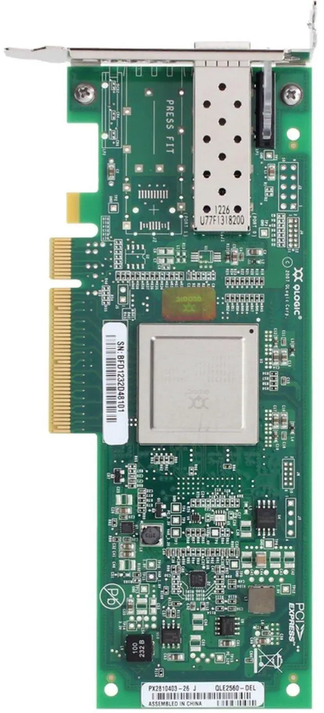 Alt view image 5 of 6 - Dell QLogic QLE2560 SP 8Gb SFP+ HBA LP (6H20P-LP)