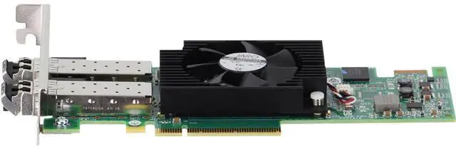 Alt view image 3 of 6 - Dell Emulex LPE16002 Dual 16Gb SFP+ HBA FH (F3VJ6)