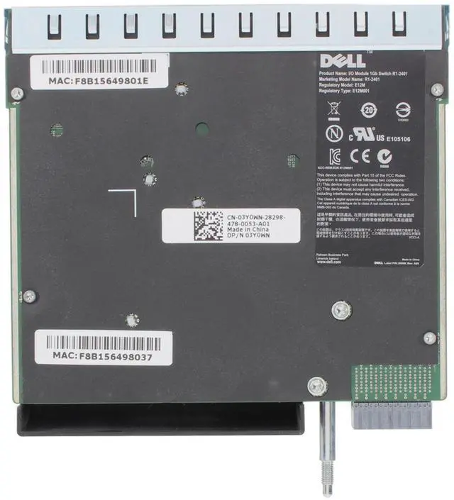 Alt view image 5 of 6 - Dell VRTX R1-2401 1Gb Ethernet Switch Module