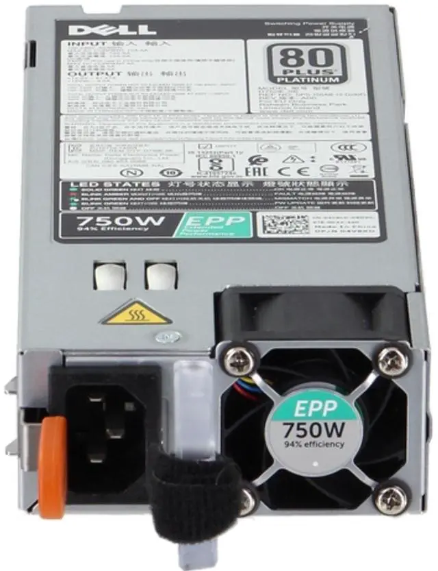 Alt view image 2 of 5 - Dell 750W EPP 80+ Platinum PSU (4V8KD)