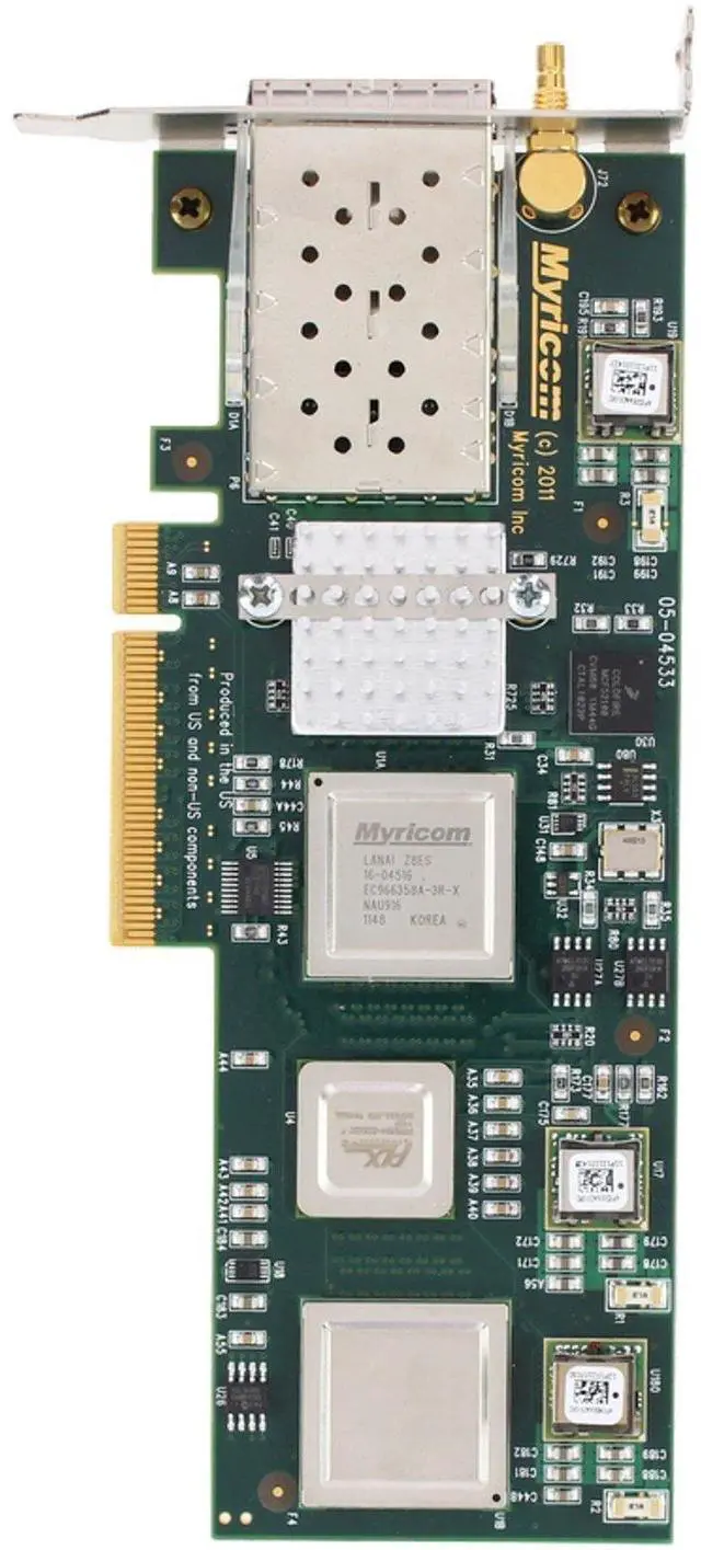 Alt view image 5 of 6 - MYRICOM 10G-PCIE2-8C2-2S-SYNC Dual 10Gbps PCIe SFP+ Adapter (10G-PCIE2-8C2-2S-SYNC-OSTK)