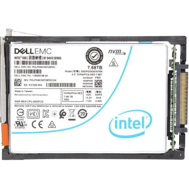 Alt view image 6 of 6 - Dell EMC PowerStore 1000T 15x 7.68TB NVMe SED SSD 4x 10/25GbE SFP+ 2x 4x 32GB FC