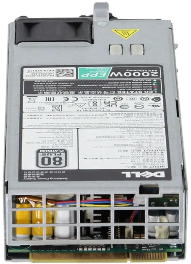 Alt view image 4 of 6 - Dell 2000W EPP 80+ Platinum PSU (C19) (YD1T6)