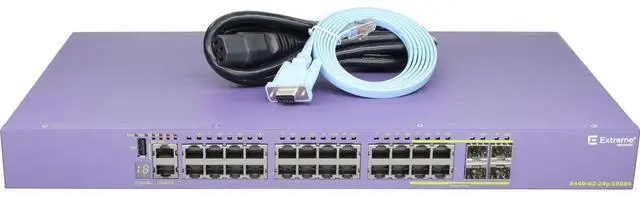 Main image of Extreme Networks X440-G2-24P-10GE4 24P 1GbE PoE+ 4P SFP Switch