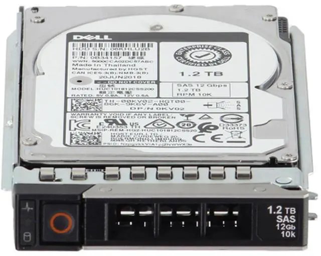 Alt view image 2 of 6 - Dell 1.2TB 10K 512n 12Gbps SAS 2.5 HDD Ultrastar C10K1800 CPO (0KV02) -R