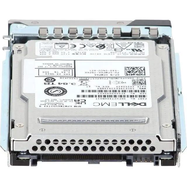 Alt view image 4 of 5 - Dell 3.84TB 24Gbps SAS MU TLC SED FIPS 2.5 SSD KPM7WVUG3T84 (FMP6K-CD1)