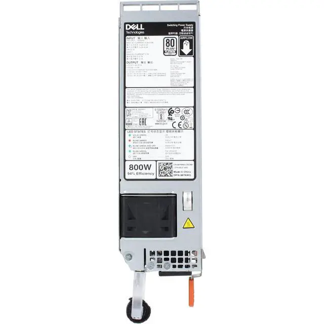 Alt view image 5 of 5 - 8YNWG Dell 800W Platinum 60mm MHS Hot-Plug Power Supply (100-240Vac)