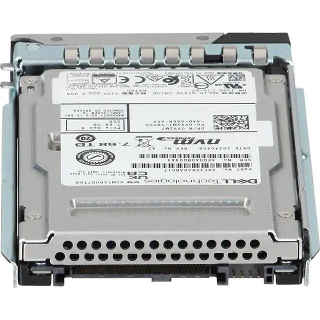 Alt view image 4 of 5 - VV2M7-CD1 Dell 7.68TB Enterprise NVMe Gen4 RI TLC 2.5 SSD CM7-R