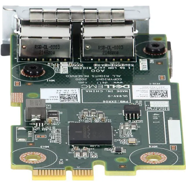 Alt view image 4 of 5 - 46H4R Dell Broadcom 5720 Dual 1Gb RJ45 Embedded 15G LOM