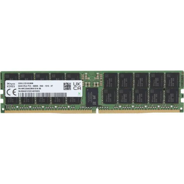 Alt view image 3 of 3 - Dell 64GB 2Rx4 DDR5 ECC RDIMM 5600 MT/s