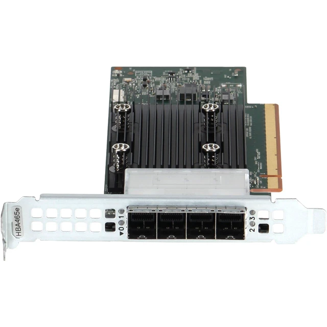 Alt view image 2 of 5 - 8Y0MW Dell HBA465e 24Gb/s Quad Port External Host Bus Controller FH Adapter