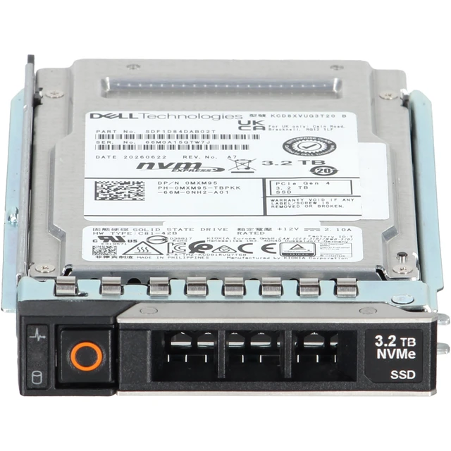 Alt view image 2 of 5 - MXM95-CDL Dell 3.2TB Data Center NVMe Gen4 MU TLC 2.5 SSD CD8-V