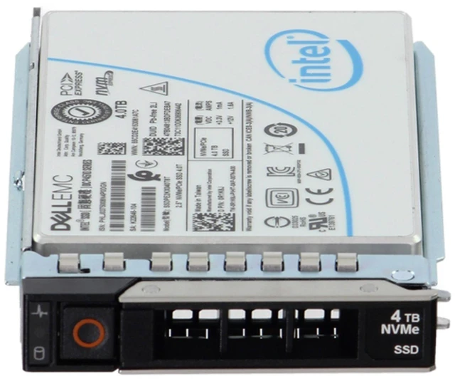 Alt view image 2 of 5 - R1K6J-CD1 Dell 4TB NVMe Gen3 RI TLC 2.5 SSD P4510