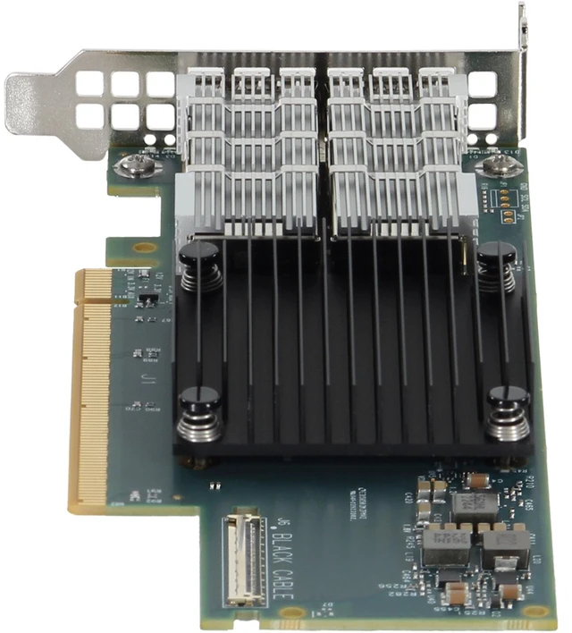 Alt view image 4 of 5 - 98JH8 Dell Mellanox ConnectX-6 CX653106A HDR IB Dual 200GbE QSFP56 LP Adapter