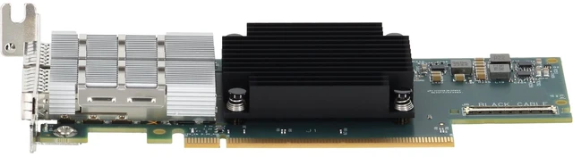 Alt view image 3 of 5 - 98JH8 Dell Mellanox ConnectX-6 CX653106A HDR IB Dual 200GbE QSFP56 LP Adapter