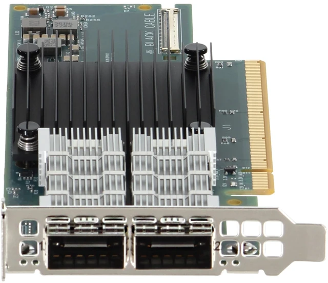 Alt view image 2 of 5 - 98JH8 Dell Mellanox ConnectX-6 CX653106A HDR IB Dual 200GbE QSFP56 LP Adapter